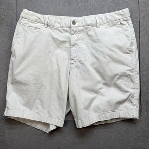 Andover Shop Ballin Men's Chino Shorts Bone Stretch Classic Fit 38